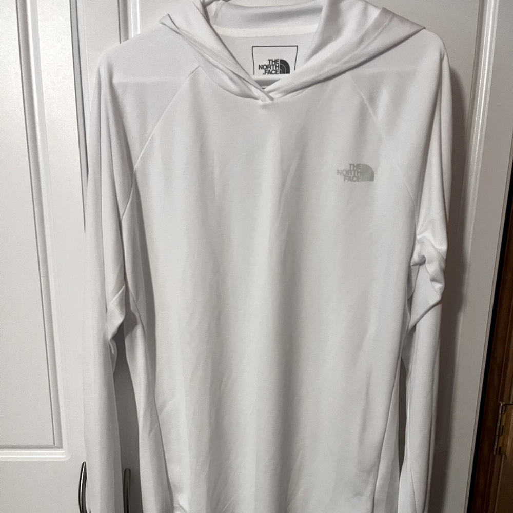 Mens The North Face Lightweight White Hoodie Size L NWOT